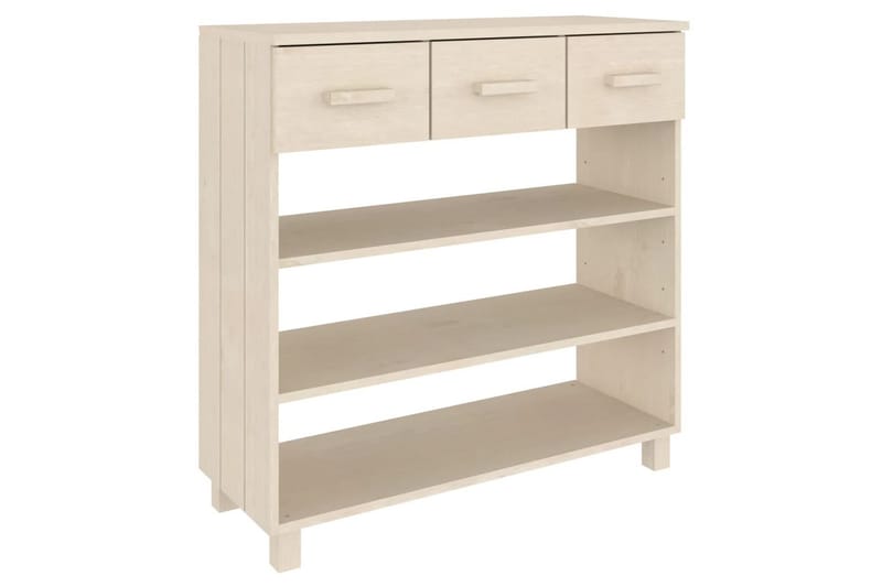 konsolbord 90x35x90 cm massivt fyrretræ gyldenbrun - Brun - Møbler - Borde - Aflastningsbord - Konsolbord & sidebord