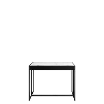 konsolbord Konsolbord ARENO sort, hvid marmor