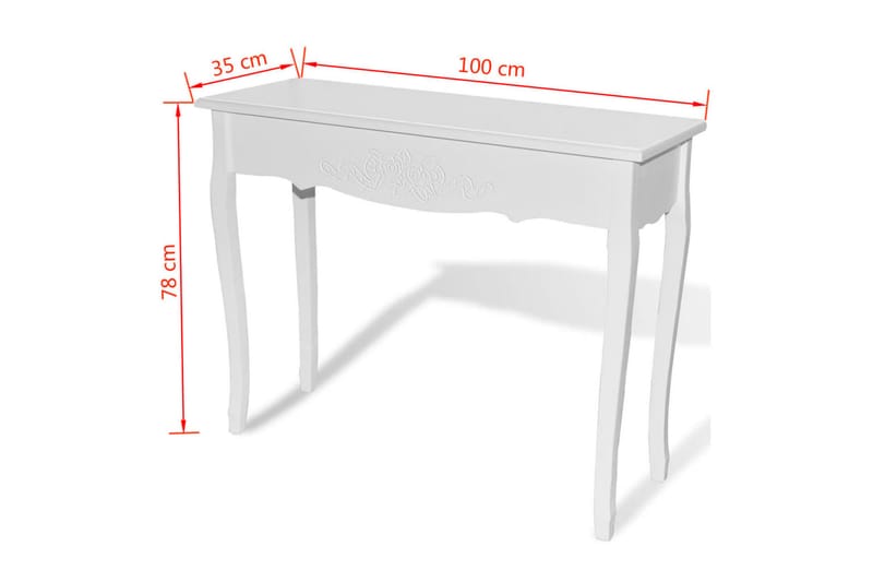 Konsolbord Hvid - Hvid - Møbler - Borde - Aflastningsbord - Konsolbord & sidebord