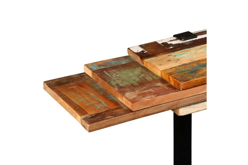 Konsolbord I Massivt Genanvendt Træ Justerbart - Brun - Entrébord - Konsolbord & sidebord