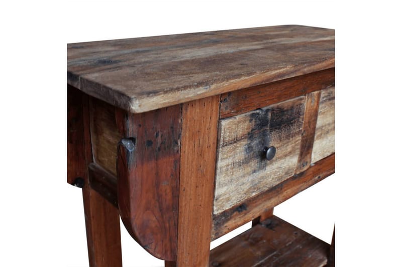 Konsolbord I Massivt Genbrugstræ 80 X 35 X 80 Cm - Brun - Møbler - Borde - Aflastningsbord - Konsolbord & sidebord