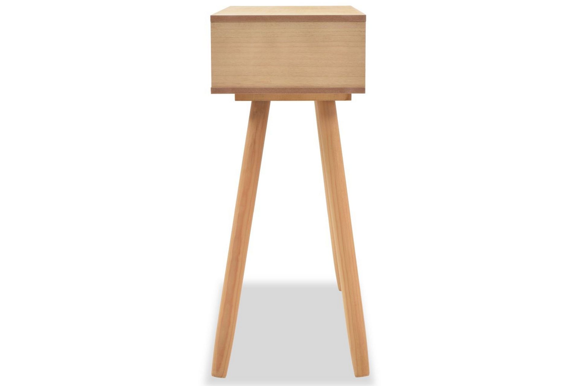 Konsolbord Massivt Fyrretræ 80 X 30 X 72 Cm Brun - Brun - Møbler - Borde - Aflastningsbord - Konsolbord & sidebord