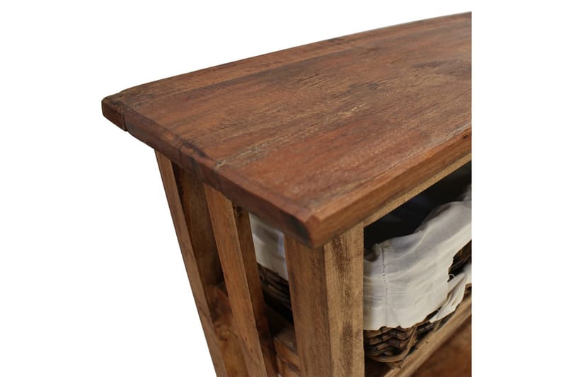 Konsolbord Massivt Genanvendt Træ 69 X 28 X 70 Cm - Brun - Møbler - Borde - Aflastningsbord - Konsolbord & sidebord