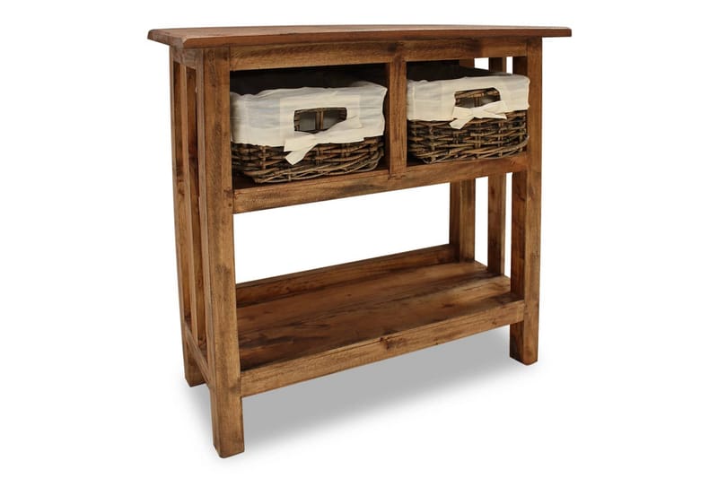 Konsolbord Massivt Genanvendt Træ 69 X 28 X 70 Cm - Brun - Møbler - Borde - Aflastningsbord - Konsolbord & sidebord