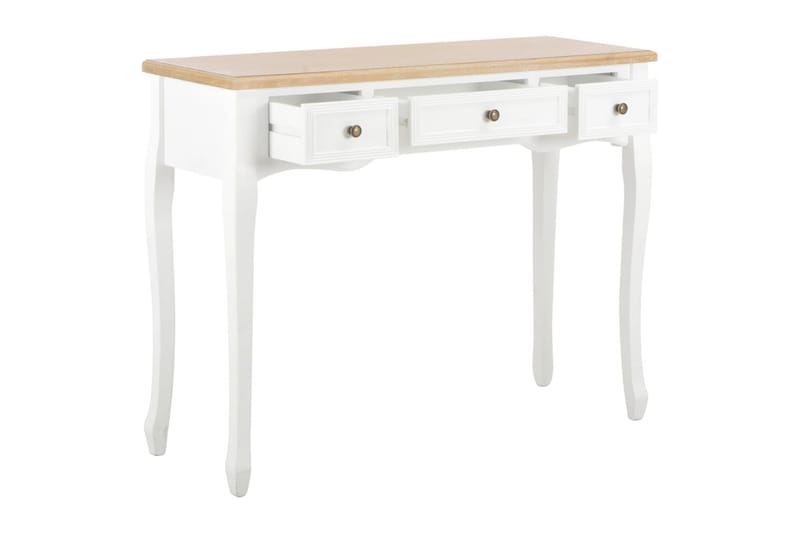 Konsolbord Med 3 Skuffer Hvid - Hvid - Møbler - Borde - Aflastningsbord - Konsolbord & sidebord