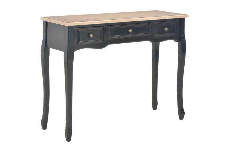 Konsolbord Med 3 Skuffer Sort - Sort - Møbler - Borde - Aflastningsbord - Konsolbord & sidebord