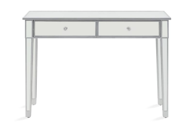 Konsolbord Med Spejl Mdf Og Glas 106,5 X 38 X 76,5 Cm - Sølv - Entrébord - Konsolbord & sidebord