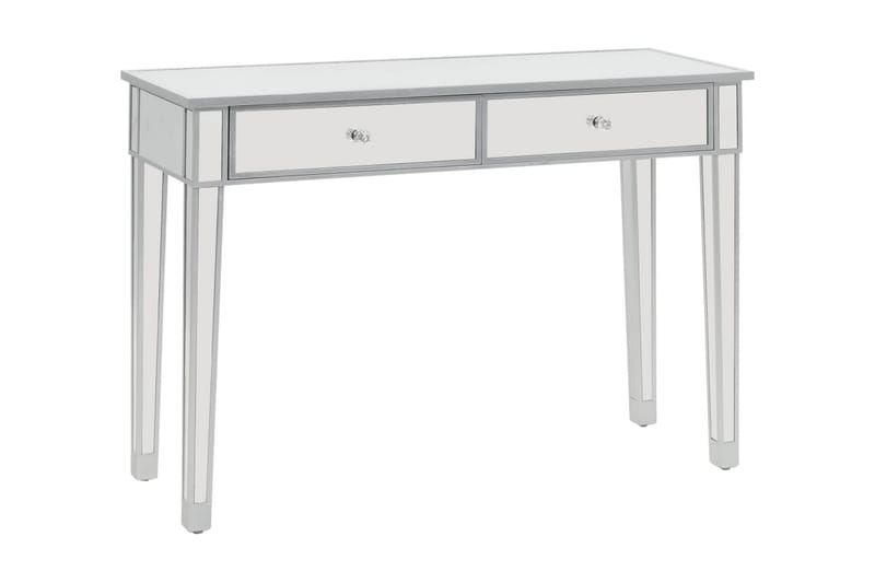 Konsolbord Med Spejl Mdf Og Glas 106,5 X 38 X 76,5 Cm - Sølv - Møbler - Borde - Aflastningsbord - Konsolbord & sidebord