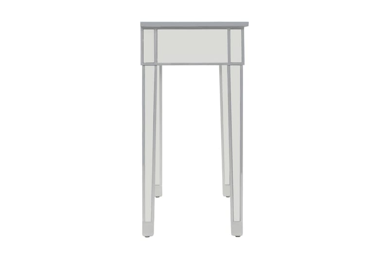 Konsolbord Med Spejl Mdf Og Glas 106,5 X 38 X 76,5 Cm - Sølv - Møbler - Borde - Aflastningsbord - Konsolbord & sidebord