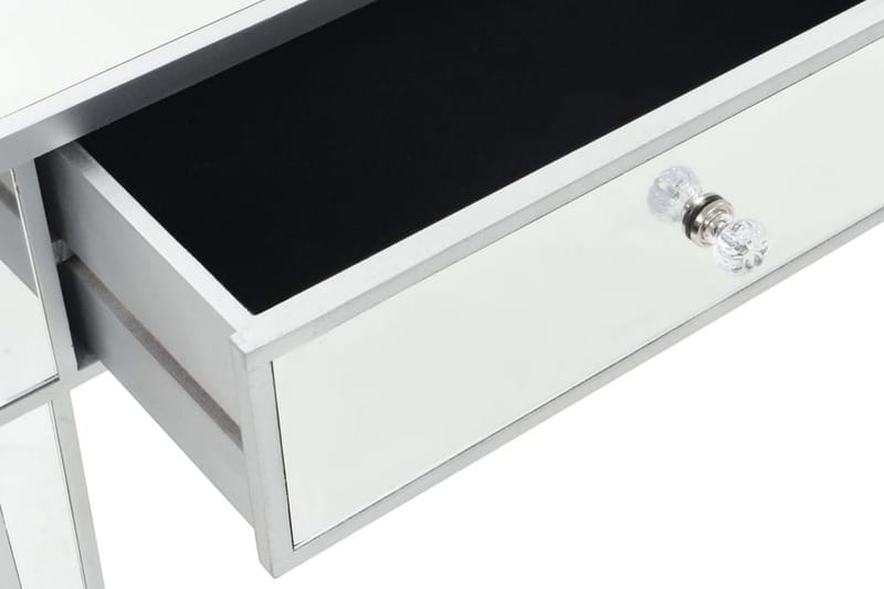 Konsolbord Med Spejl Mdf Og Glas 106,5 X 38 X 76,5 Cm - Sølv - Møbler - Borde - Aflastningsbord - Konsolbord & sidebord