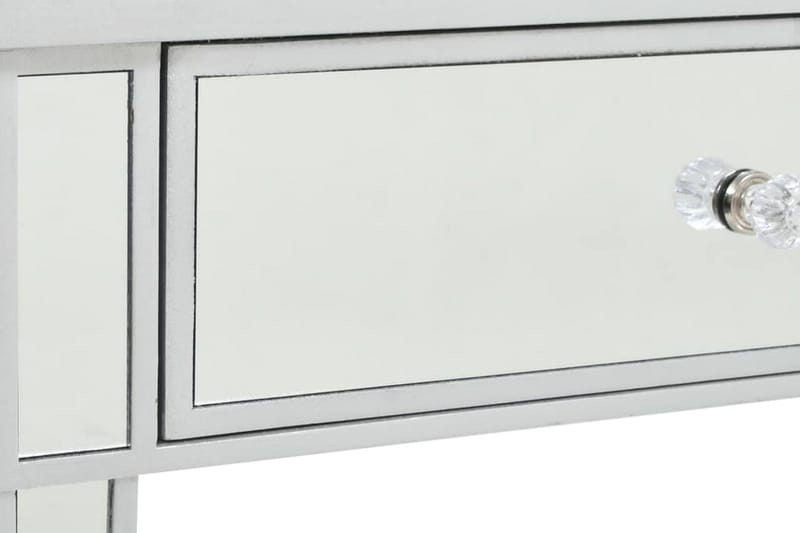 Konsolbord Med Spejl Mdf Og Glas 106,5 X 38 X 76,5 Cm - Sølv - Møbler - Borde - Aflastningsbord - Konsolbord & sidebord