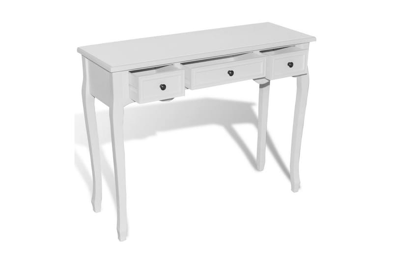 Konsolbord Med Tre Skuffer Hvid - Hvid - Møbler - Borde - Aflastningsbord - Konsolbord & sidebord