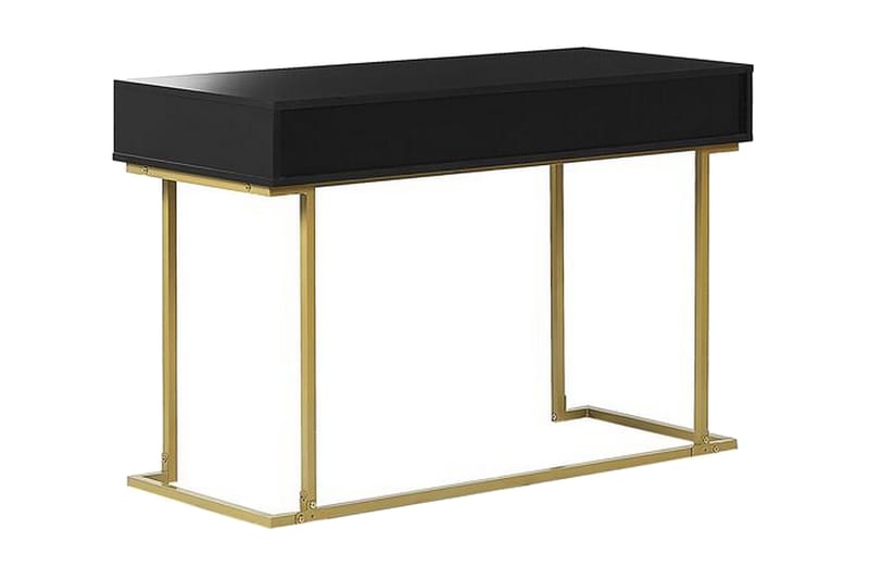 Konsolbord / skrivebord sort / guld WESTPORT - Sort - Entrébord - Konsolbord & sidebord
