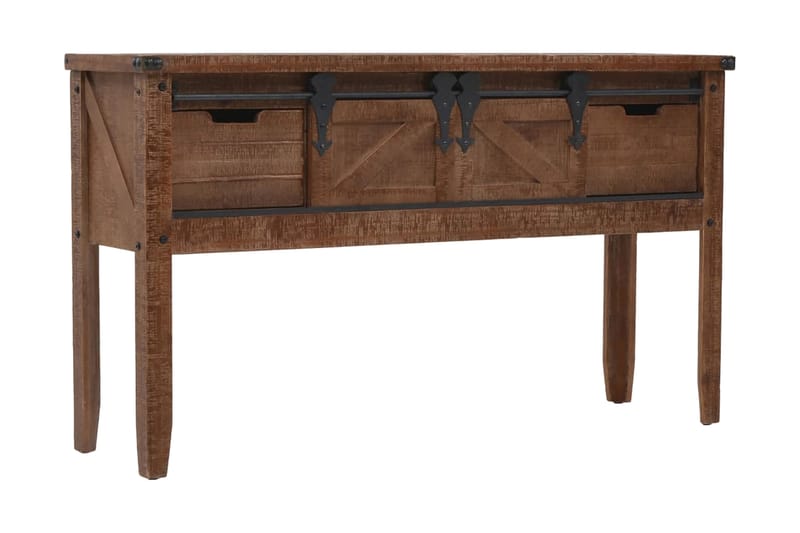 Konsolskab I Massivt Grantræ 131 X 35,5 X 75 Cm Brun - Brun - Møbler - Borde - Aflastningsbord - Konsolbord & sidebord