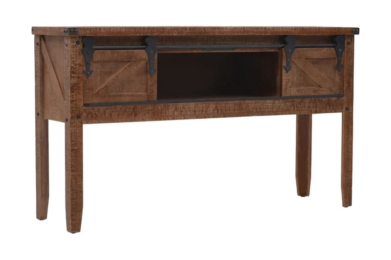 Konsolskab I Massivt Grantræ 131 X 35,5 X 75 Cm Brun - Brun - Møbler - Borde - Aflastningsbord - Konsolbord & sidebord