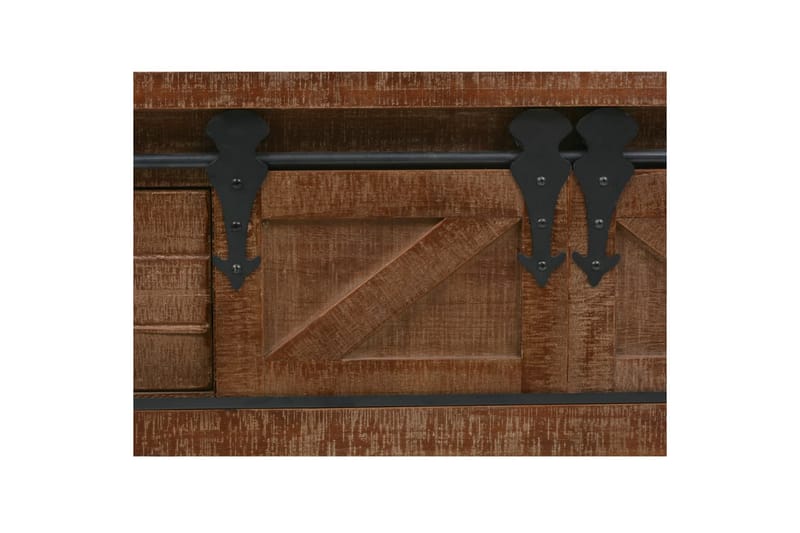 Konsolskab I Massivt Grantræ 131 X 35,5 X 75 Cm Brun - Brun - Møbler - Borde - Aflastningsbord - Konsolbord & sidebord