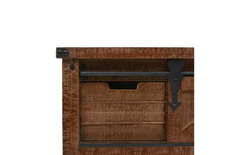 Konsolskab I Massivt Grantræ 131 X 35,5 X 75 Cm Brun - Brun - Møbler - Borde - Aflastningsbord - Konsolbord & sidebord