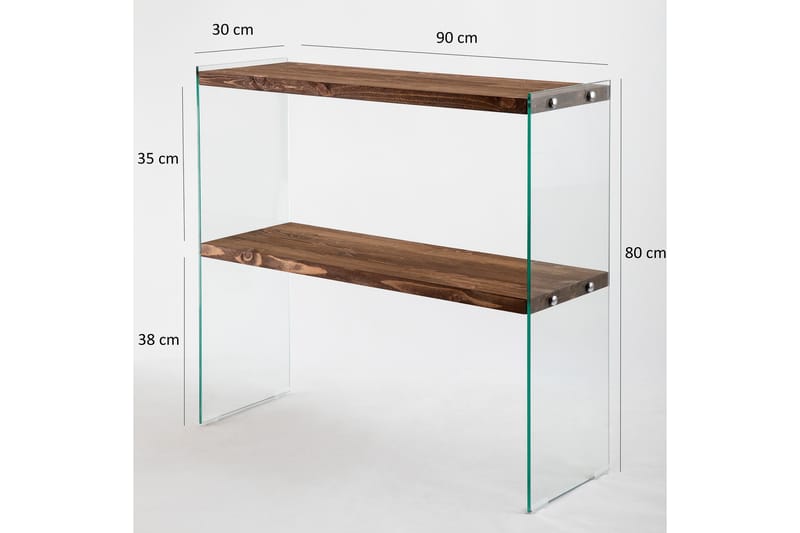 Legenrisk Konsolbord 90 cm - Valnød - Entrébord - Konsolbord & sidebord