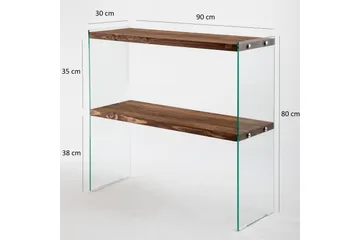 Legenrisk Konsolbord 90 cm - Valnød - Møbler - Borde - Aflastningsbord - Konsolbord & sidebord