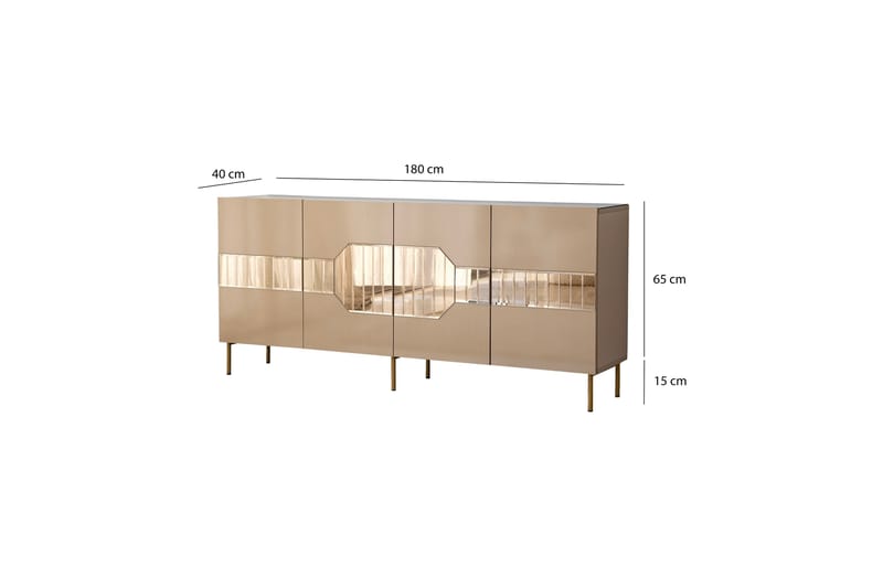 Lissione Konsolbord 180 cm - Bronze - Møbler - Borde - Aflastningsbord - Konsolbord & sidebord