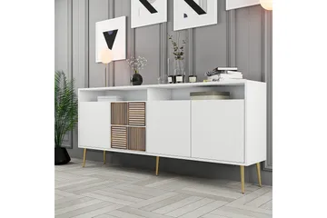 Lissione Konsolbord 180 cm - Guld/Hvid - Opbevaring - Opbevaringsmøbler - Skænke & sideboards