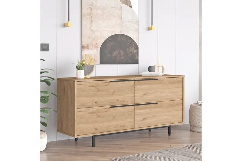 Liyakat Konsolbord 160 cm - Valnød finér - Møbler - Borde - Aflastningsbord - Konsolbord & sidebord