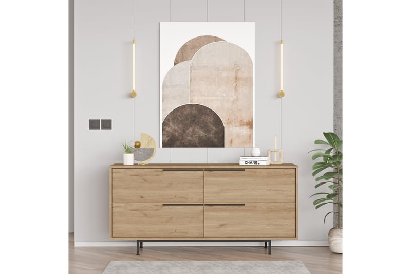 Liyakat Konsolbord 160 cm - Valnød finér - Møbler - Borde - Aflastningsbord - Konsolbord & sidebord