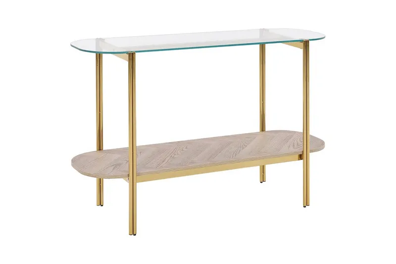 Konsolbord Lovell Guld, lyst træ, Guld, lyst træ