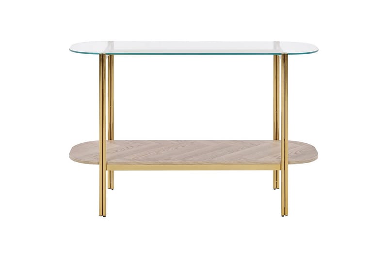 Konsolbord Lovell Guld, lyst træ - Guld, lyst træ - Møbler - Borde - Aflastningsbord - Entrébord