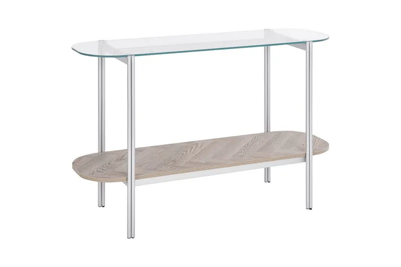 Konsolbord Lovell Sølv, lyst træ, Sølv/lyst træ