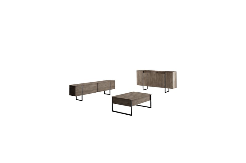 Luxe Konsolbord 160 cm - Brun/Sort - Møbler - Borde - Aflastningsbord - Konsolbord & sidebord