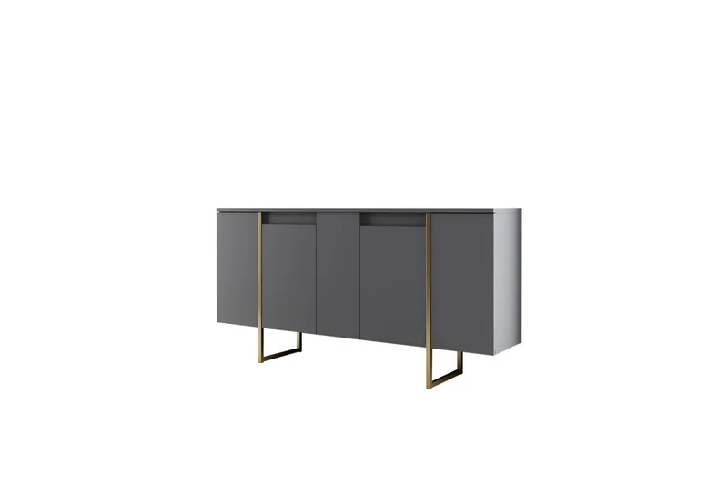 Luxe Konsolbord 160 cm - Grå/Guld - Opbevaring - Opbevaringsmøbler - Skænke & sideboards