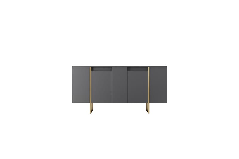 Luxe Konsolbord 160 cm - Grå/Guld - Opbevaring - Opbevaringsmøbler - Skænke & sideboards