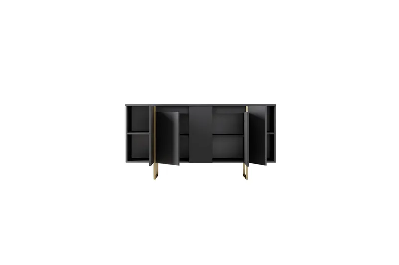 Luxe Konsolbord 160 cm - Grå/Guld - Opbevaring - Opbevaringsmøbler - Skænke & sideboards