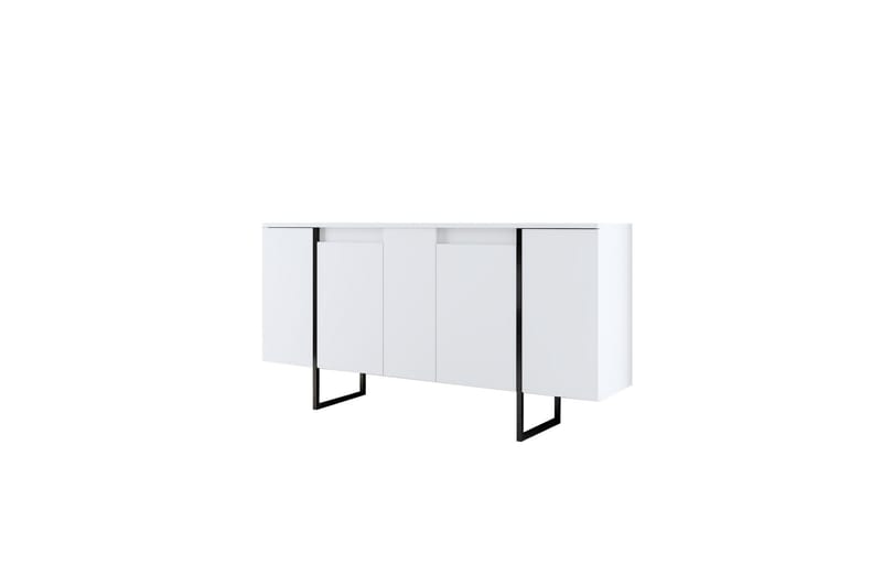 Luxe Konsolbord 160 cm - Hvid/Sort - Entrébord - Konsolbord & sidebord