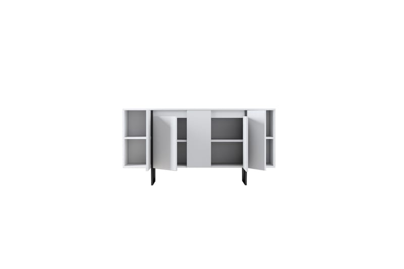 Luxe Konsolbord 160 cm - Hvid/Sort - Entrébord - Konsolbord & sidebord