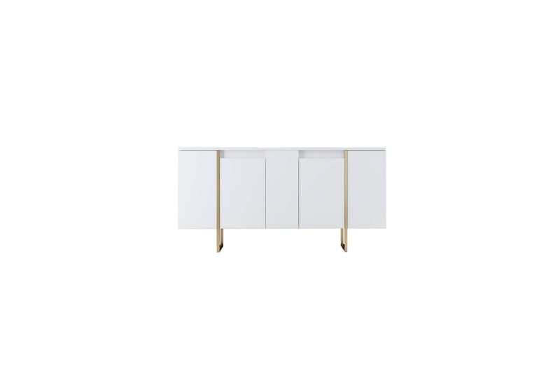 Luxe Konsolbord 160 cm - Vit/Guld - Opbevaring - Opbevaringsmøbler - Skænke & sideboards