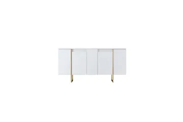 Luxe Konsolbord 160 cm - Vit/Guld - Opbevaring - Opbevaringsmøbler - Skænke & sideboards