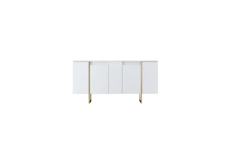 Luxe Konsolbord 160 cm - Vit/Guld - Opbevaring - Opbevaringsmøbler - Skænke & sideboards