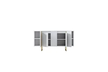 Luxe Konsolbord 160 cm - Vit/Guld - Opbevaring - Opbevaringsmøbler - Skænke & sideboards