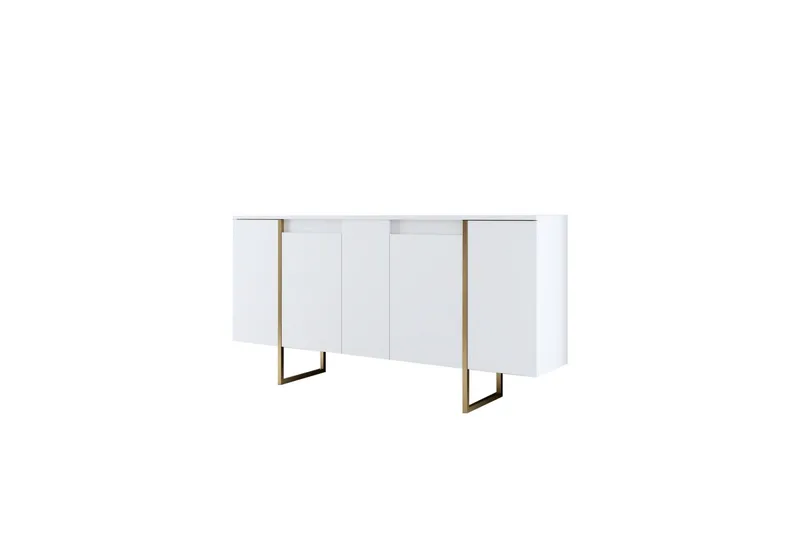 Luxe Konsolbord 160 cm - Vit/Guld - Opbevaring - Opbevaringsmøbler - Skænke & sideboards