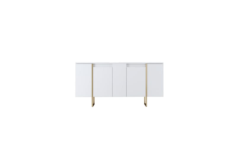 Luxe Konsolbord 160 cm - Vit/Guld - Møbler - Borde - Aflastningsbord - Konsolbord & sidebord