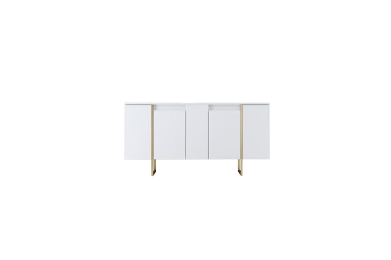 Luxe Konsolbord 160 cm - Vit/Guld - Entrébord - Konsolbord & sidebord