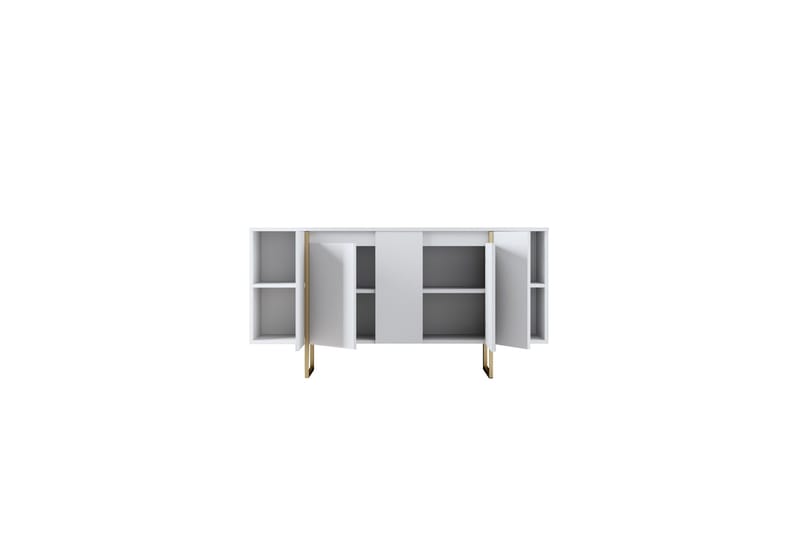 Luxe Konsolbord 160 cm - Vit/Guld - Entrébord - Konsolbord & sidebord