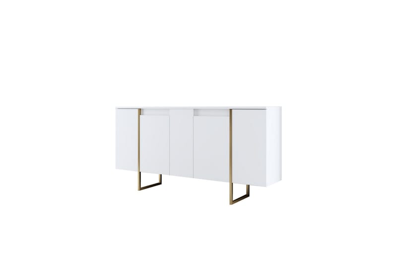 Luxe Konsolbord 160 cm - Vit/Guld - Entrébord - Konsolbord & sidebord