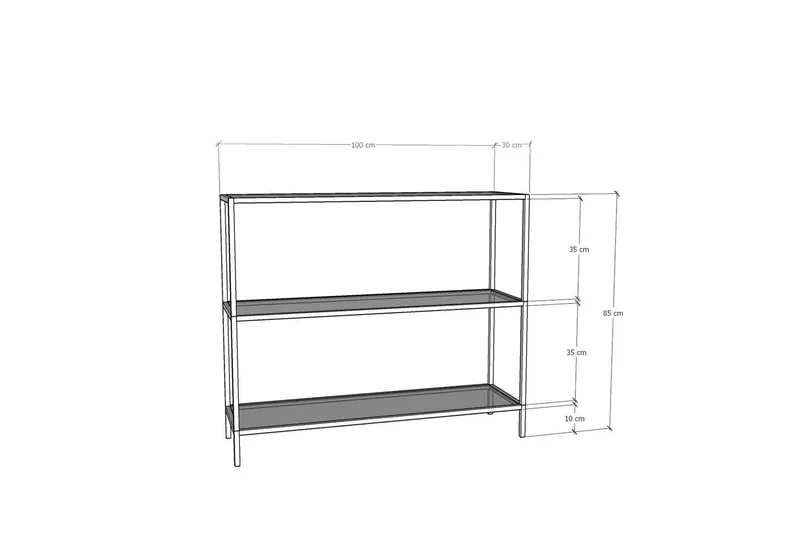 Lychester Konsolbord 100 cm - Sort - Møbler - Borde - Aflastningsbord - Konsolbord & sidebord