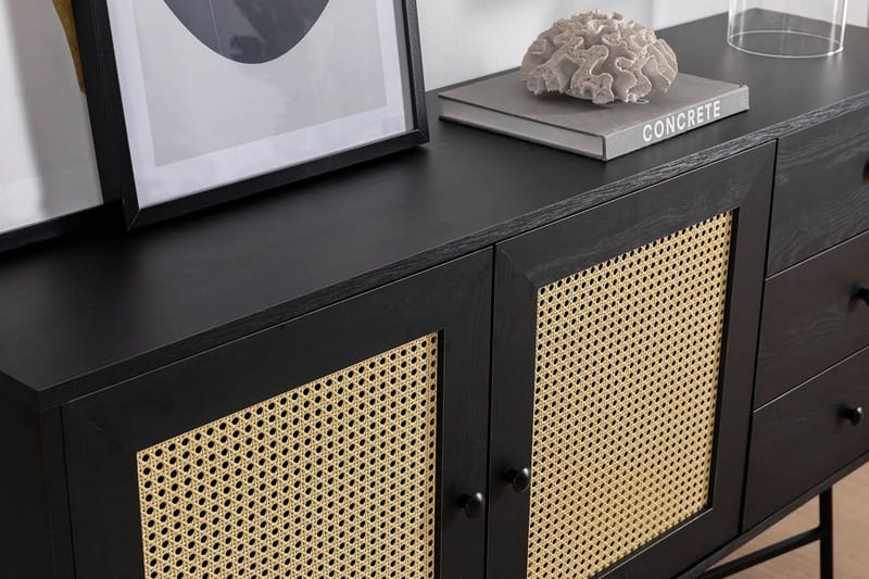 Makwana Konsolbord 160 cm - Sort - Opbevaring - Opbevaringsmøbler - Skænke & sideboards