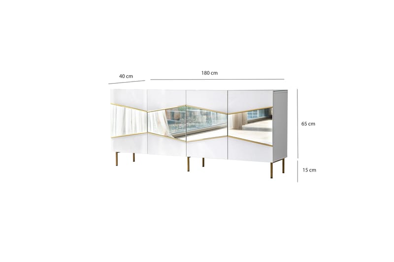 Mami Konsolbord 180 cm - Hvid - Møbler - Borde - Aflastningsbord - Konsolbord & sidebord