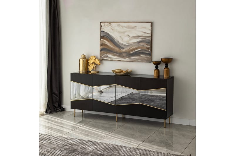 Mami Konsolbord 180 cm - Sort - Opbevaring - Opbevaringsmøbler - Skænke & sideboards