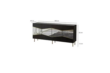 Mami Konsolbord 180 cm - Sort - Opbevaring - Opbevaringsmøbler - Skænke & sideboards